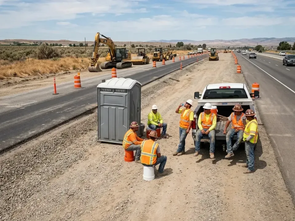 highway-road-construction-crew-007 — frequently asked questions, Porta Potty and Restroom Rentals in Pekin, IL